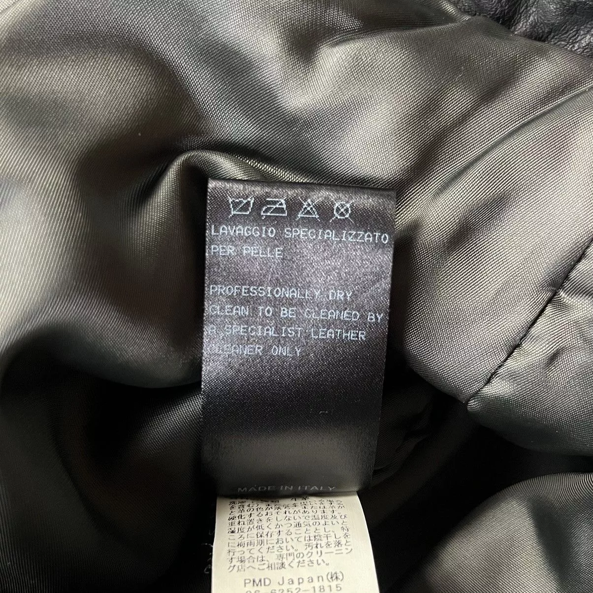 Neil Barrett Leather Jackets Neil Barrett Padded Buffalo Leather Jacket XS Blac Brown