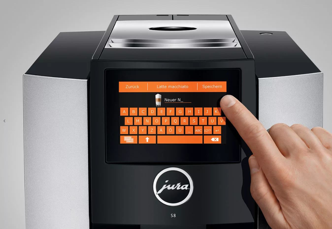 --Jura S8 Moonlight Silver Espresso Machine
