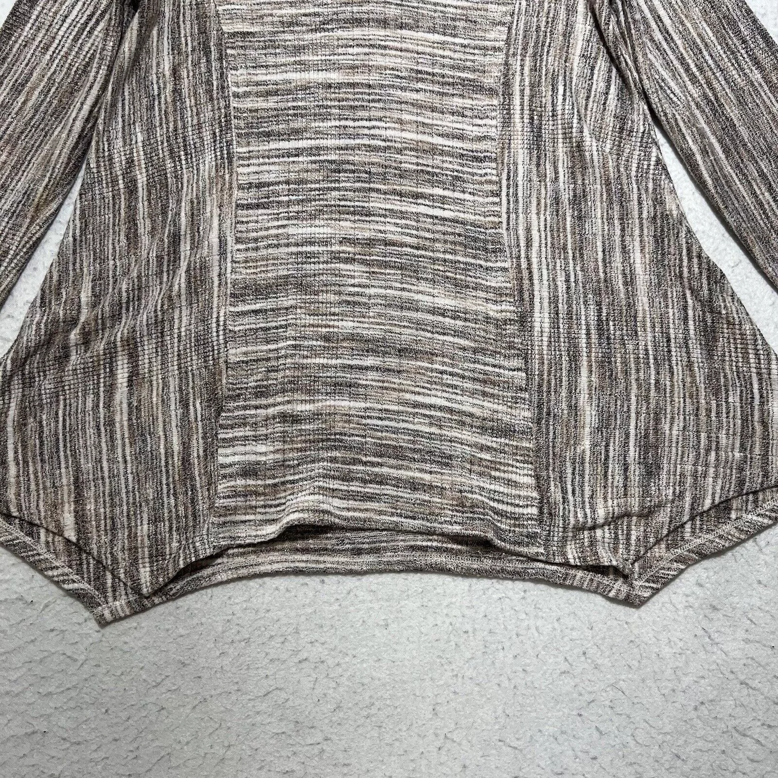 Target Basics Sweaters Target Basics Knox Rose Pullover Sweater V Neck Beige Striped Top Brown