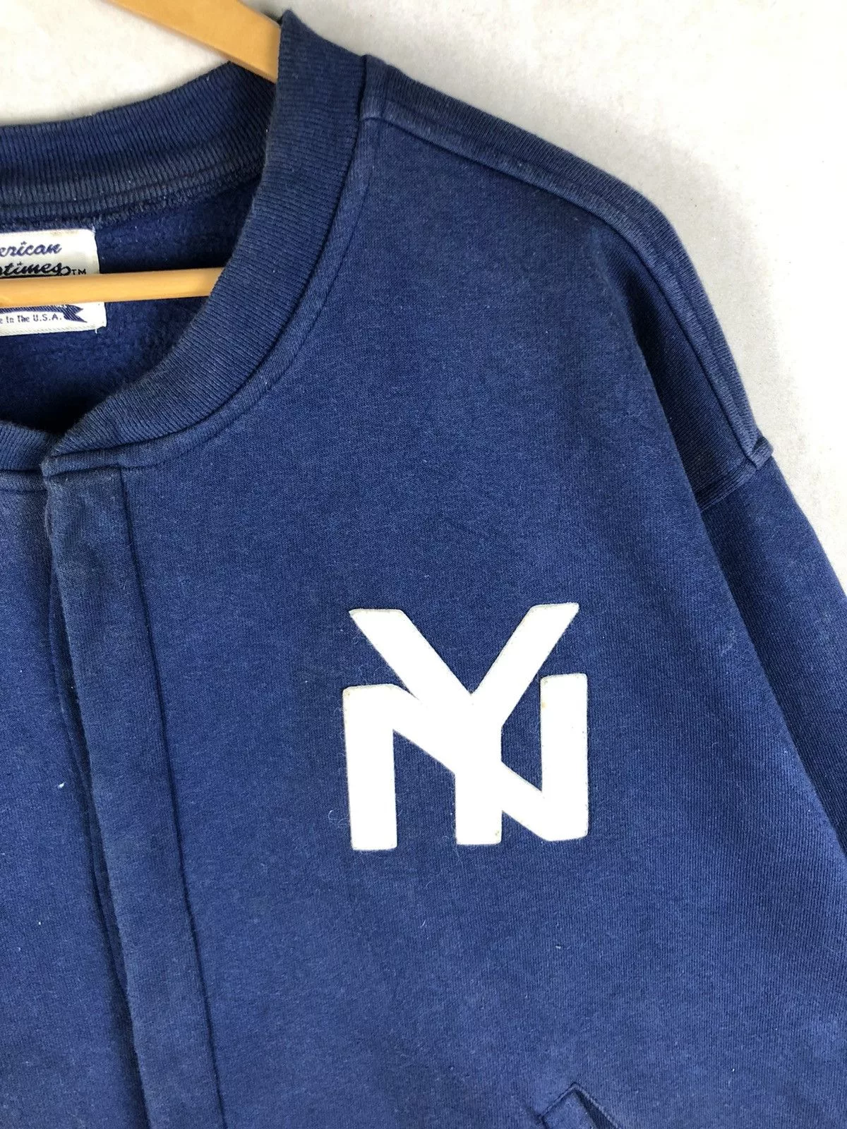 Vintage Light Jackets Vintage 90s New York Varsity Jacket Blue