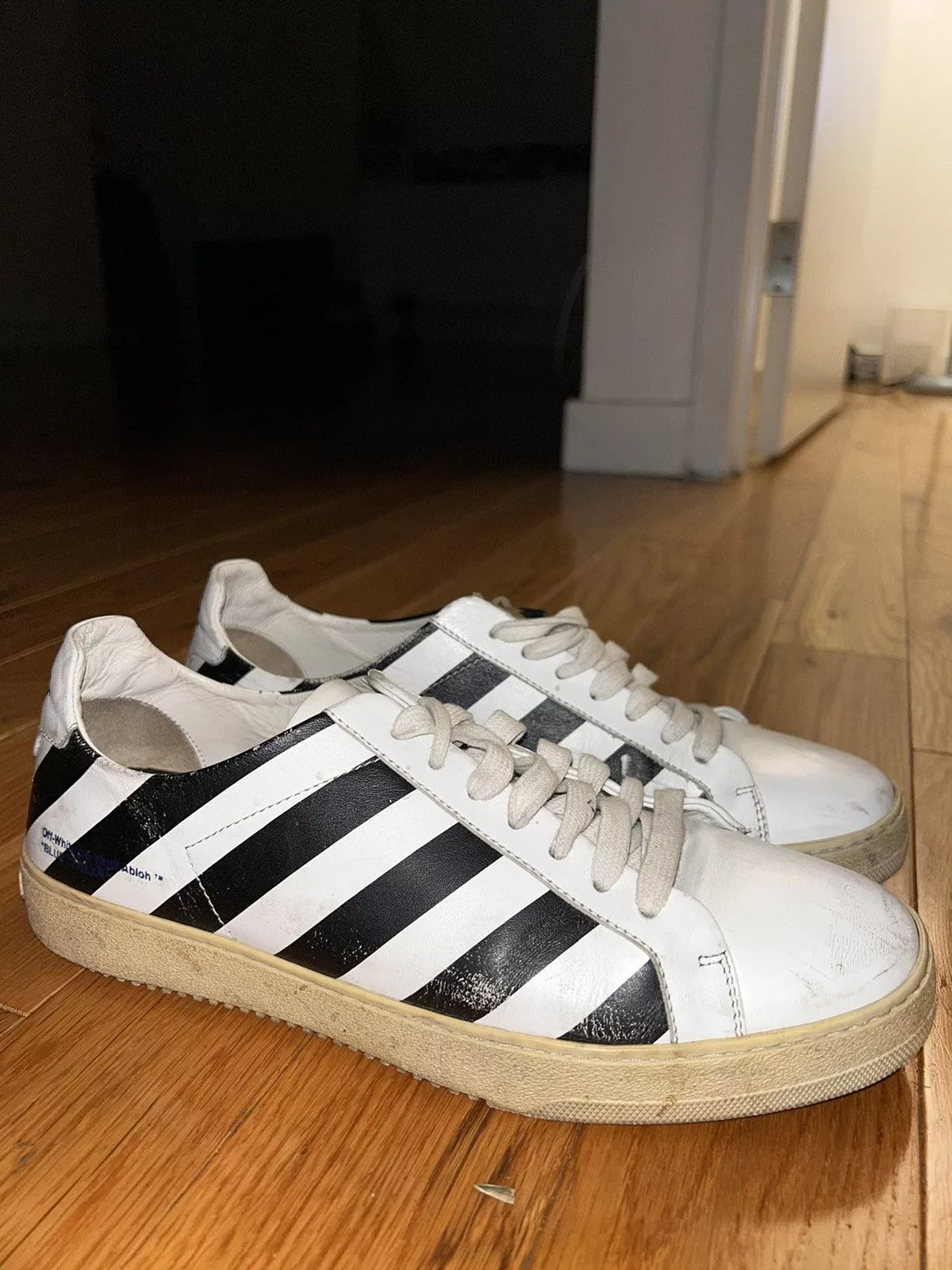 Off-White Low Top Sneakers Off-White × Virgil Abloh 2018 VIRGIL “ BLUE COLLAR “ Black