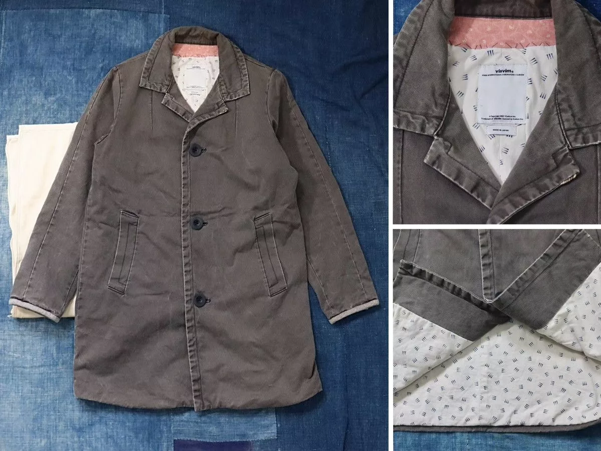Visvim Light Jackets Visvim 14ss Mies Coat Dmgd Gray