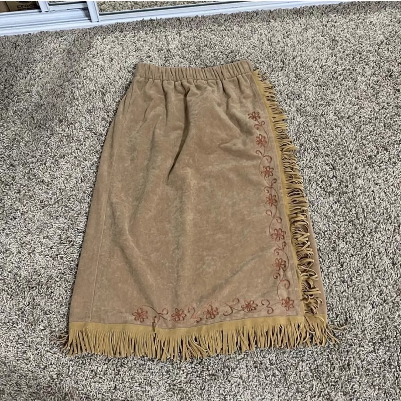 Vintage Midi Skirts Vintage Western Skirt Brown