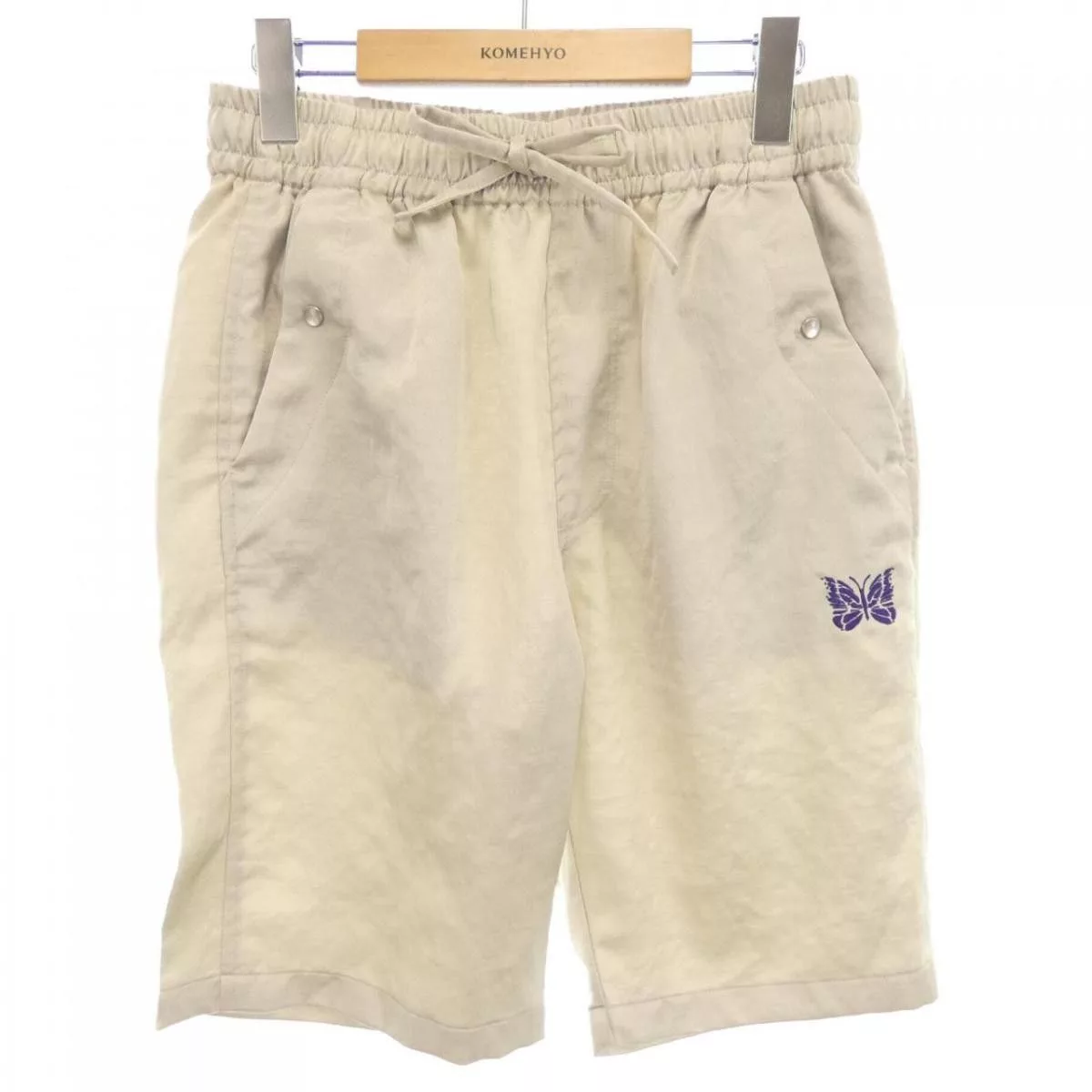Needles Shorts Butterfly Logo Half Pants Beige