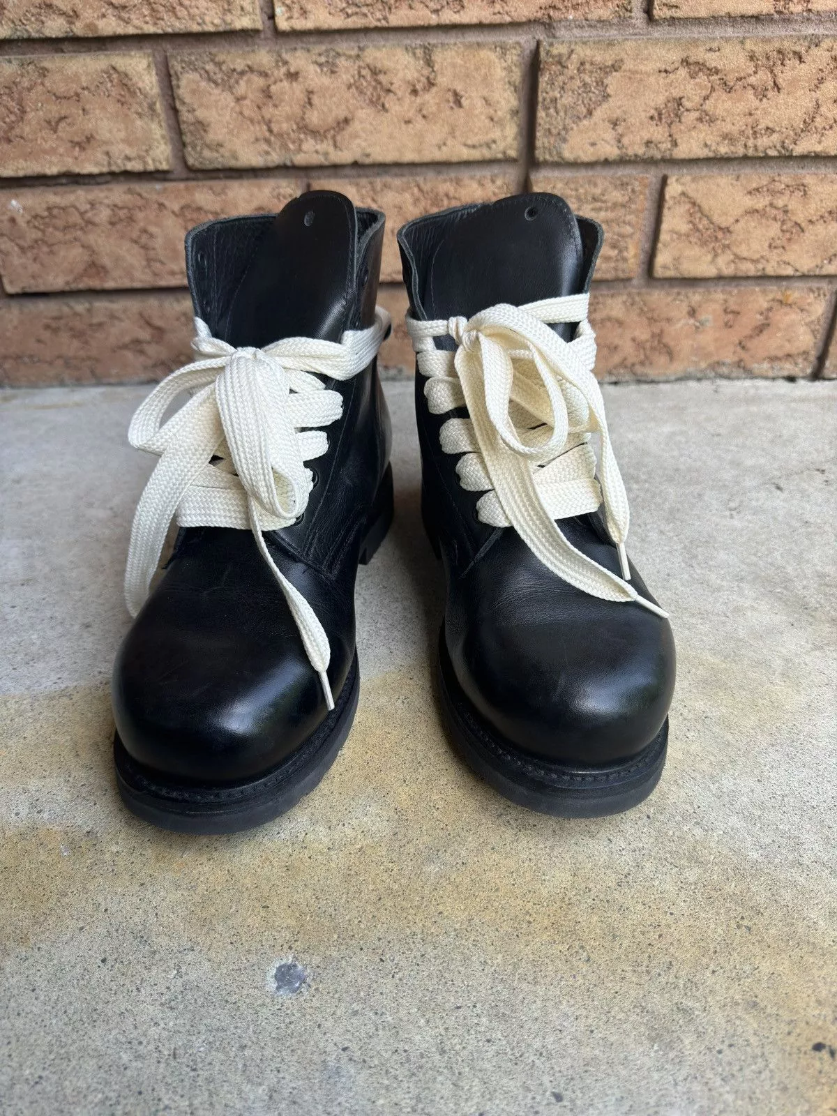 Other Boots Other 1980s Vintage Leather Combat Ankle Boots Black
