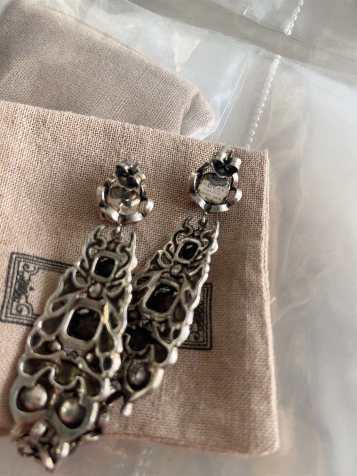 Gucci Earrings Gucci runway 925 silver earring