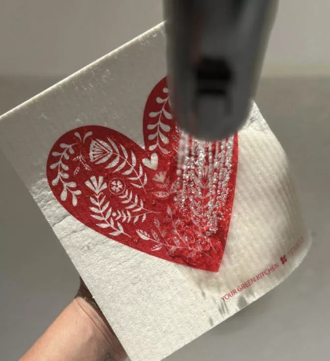 Heart Swedish Dishcloth