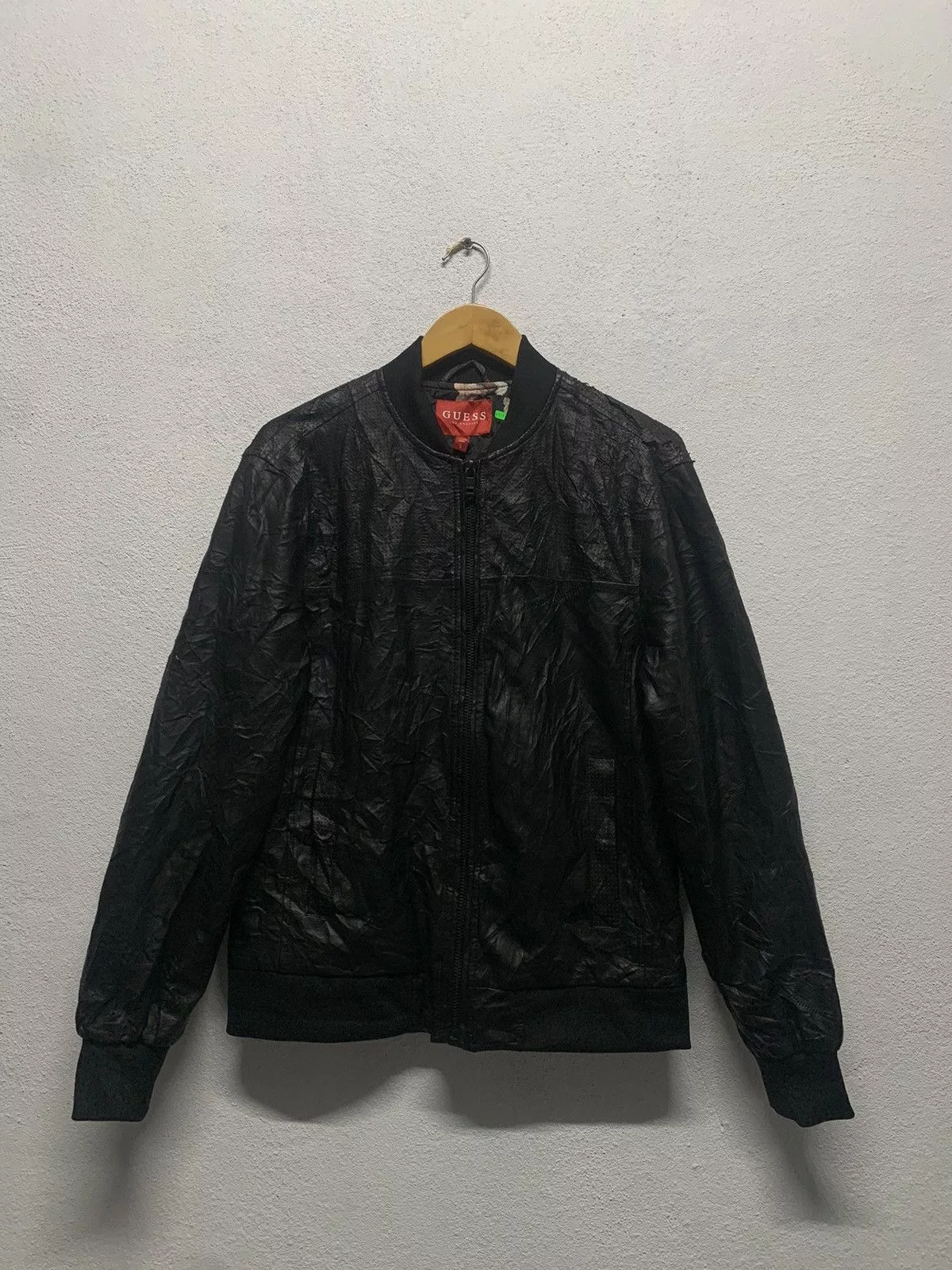 Guess Leather Jackets Guess Leather Jacket Black Avant-Garde