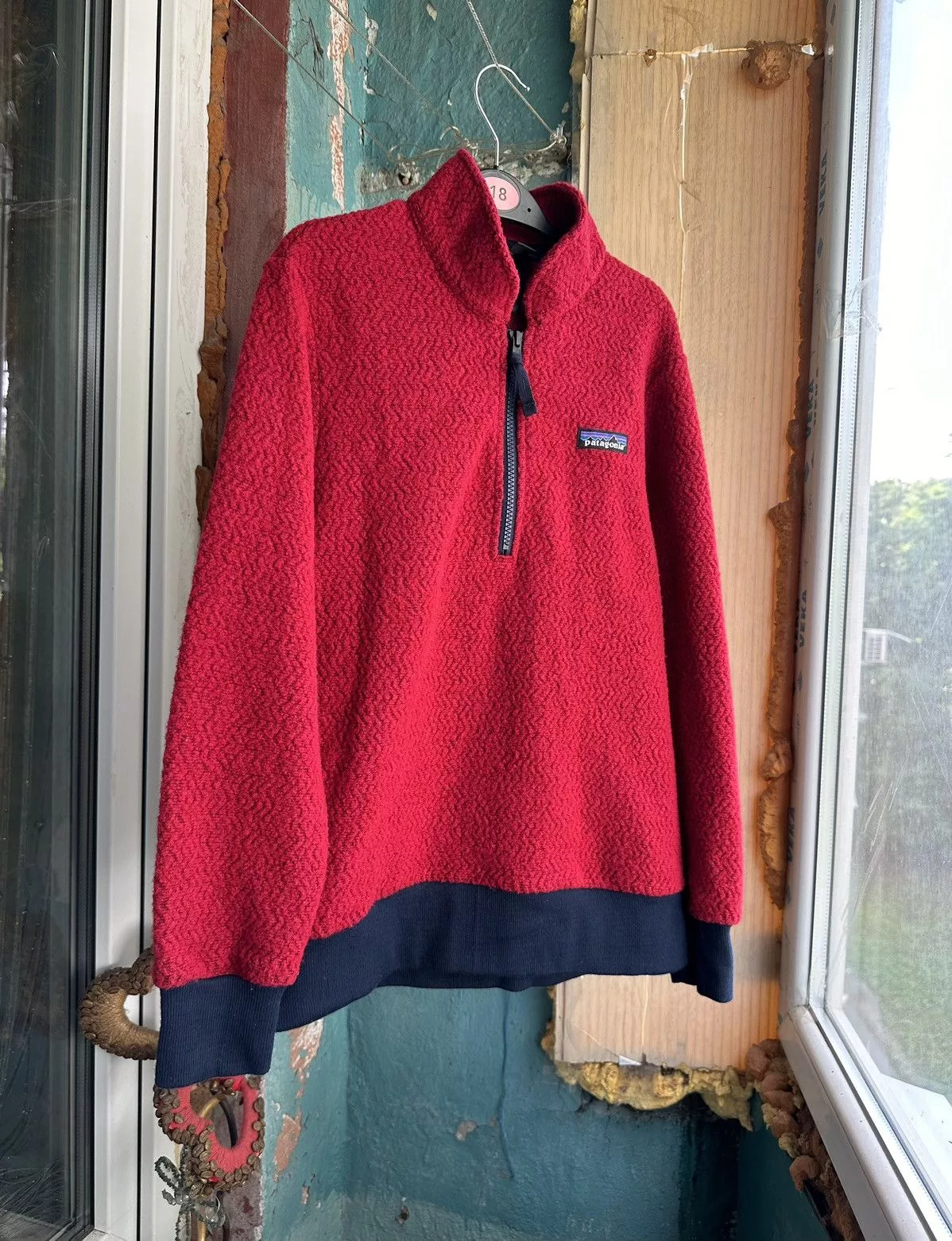 Patagonia Sweaters Knitwear Patagonia Bordeaux Sweater Recycled wool Mens XS / Women S-M Red Gorpcore