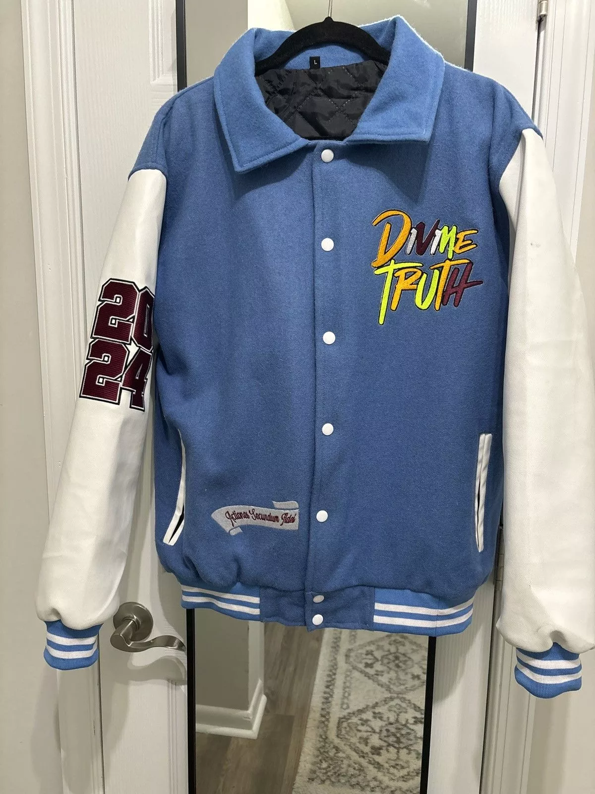 Other Leather Jackets Other Varsity Jacket - Divine Truth Blue