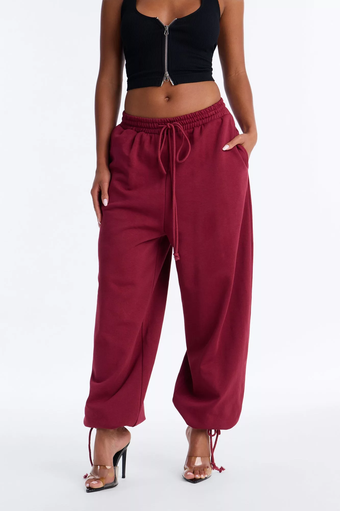 Alexa Jogger - Burgundy