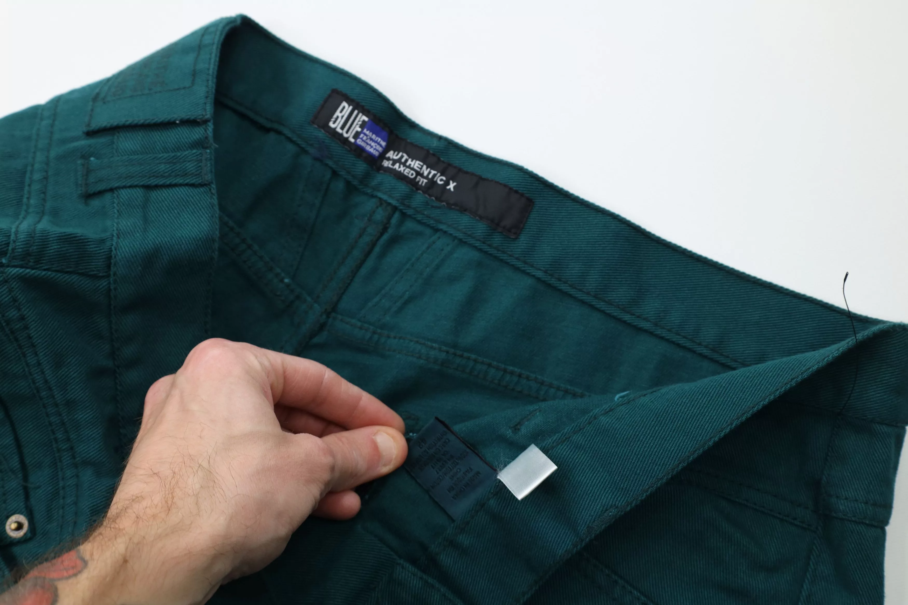 Marithe + Francois Girbaud Denim Marithe + Francois Girbaud × Vintage NOS Vintage 90s Marithe Francois Girbaud Fit Wide Leg Jeans Green