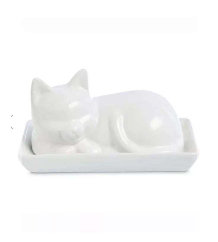 Cat Butter Dish