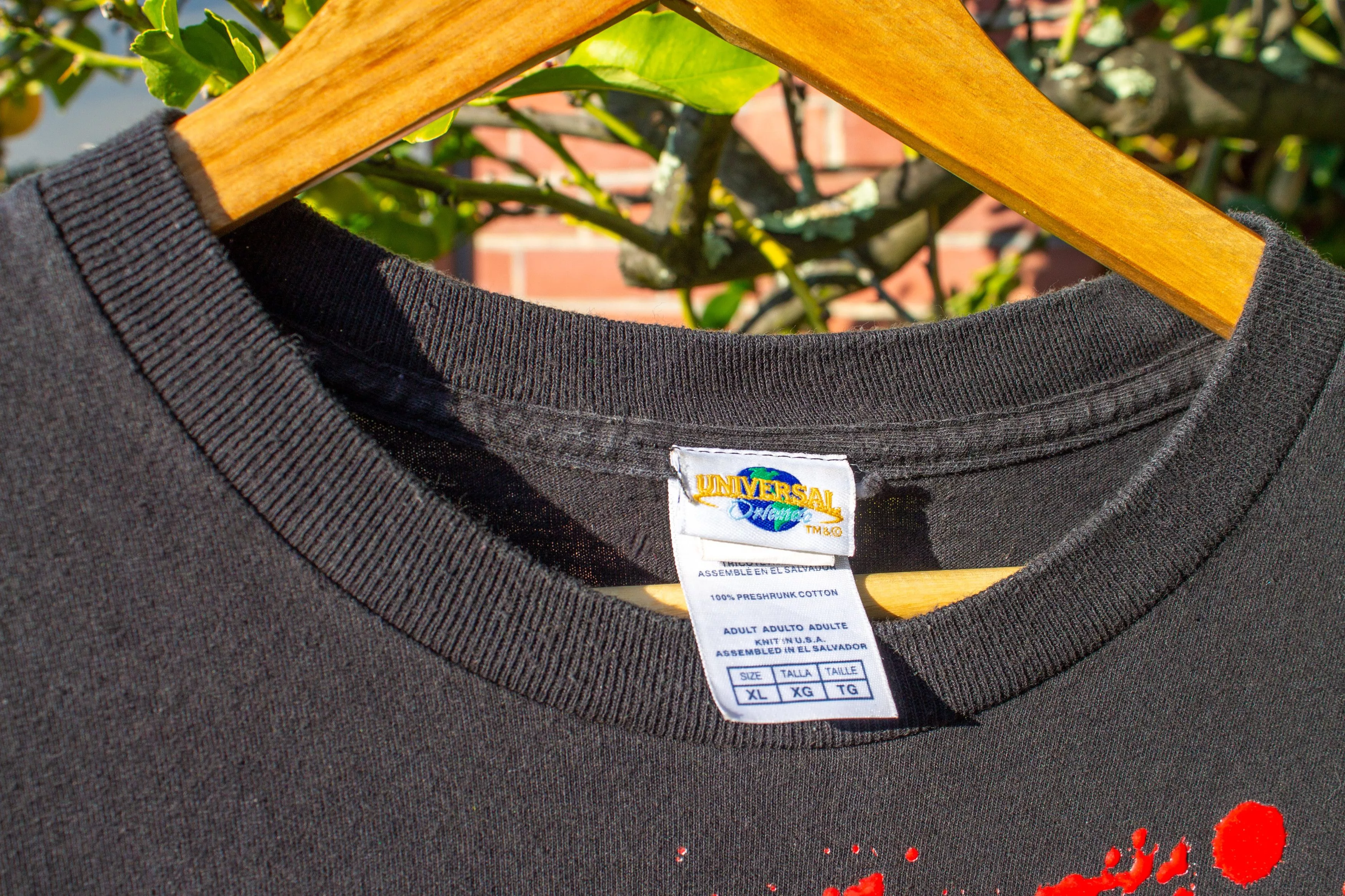 Universal Studios Short Sleeve T Shirts Universal Studios Freddy krueger, Universals HALLOWEEN Horror 2007 T-Shirt Black