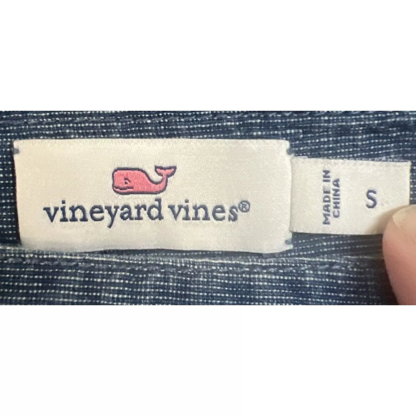 Vineyard Vines Sweaters Vineyard Vines Denim Color Pullover Top Small Long Sleeve Blue