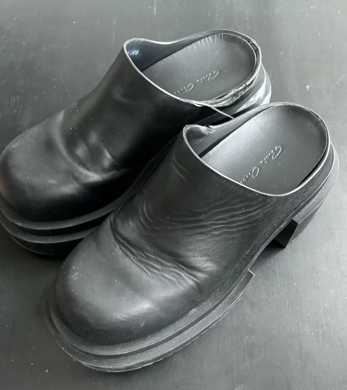 Rick Owens Mules Rick Owens Bogun Slides 36.5 Black