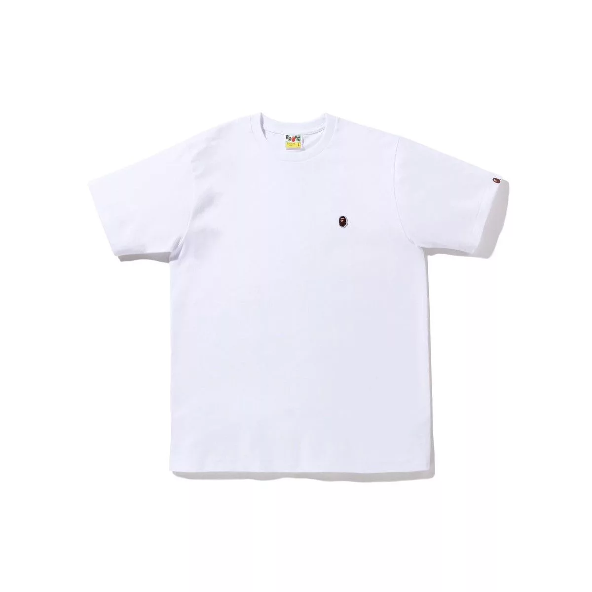 Bape Short Sleeve T Shirts BAPE Ape Head One Point Tee White
