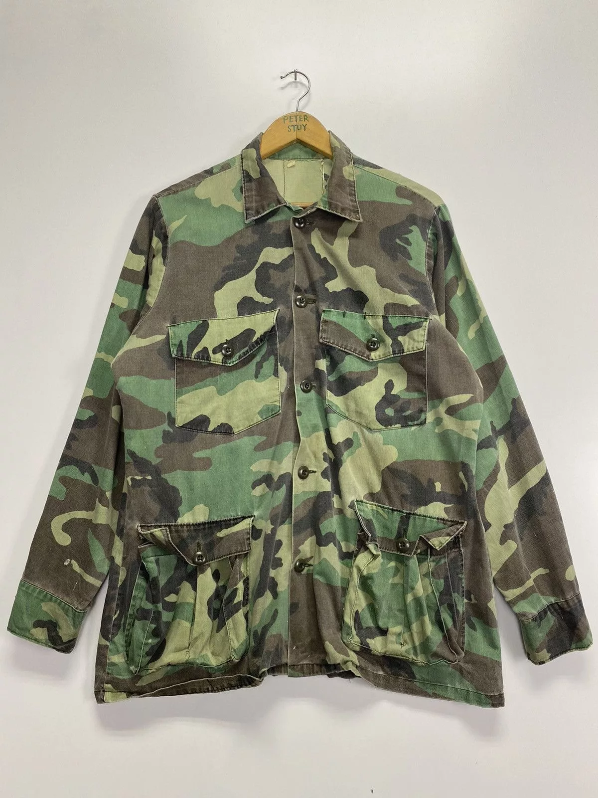 Vintage Shirts Button Ups Vintage US Army Jacket Multi