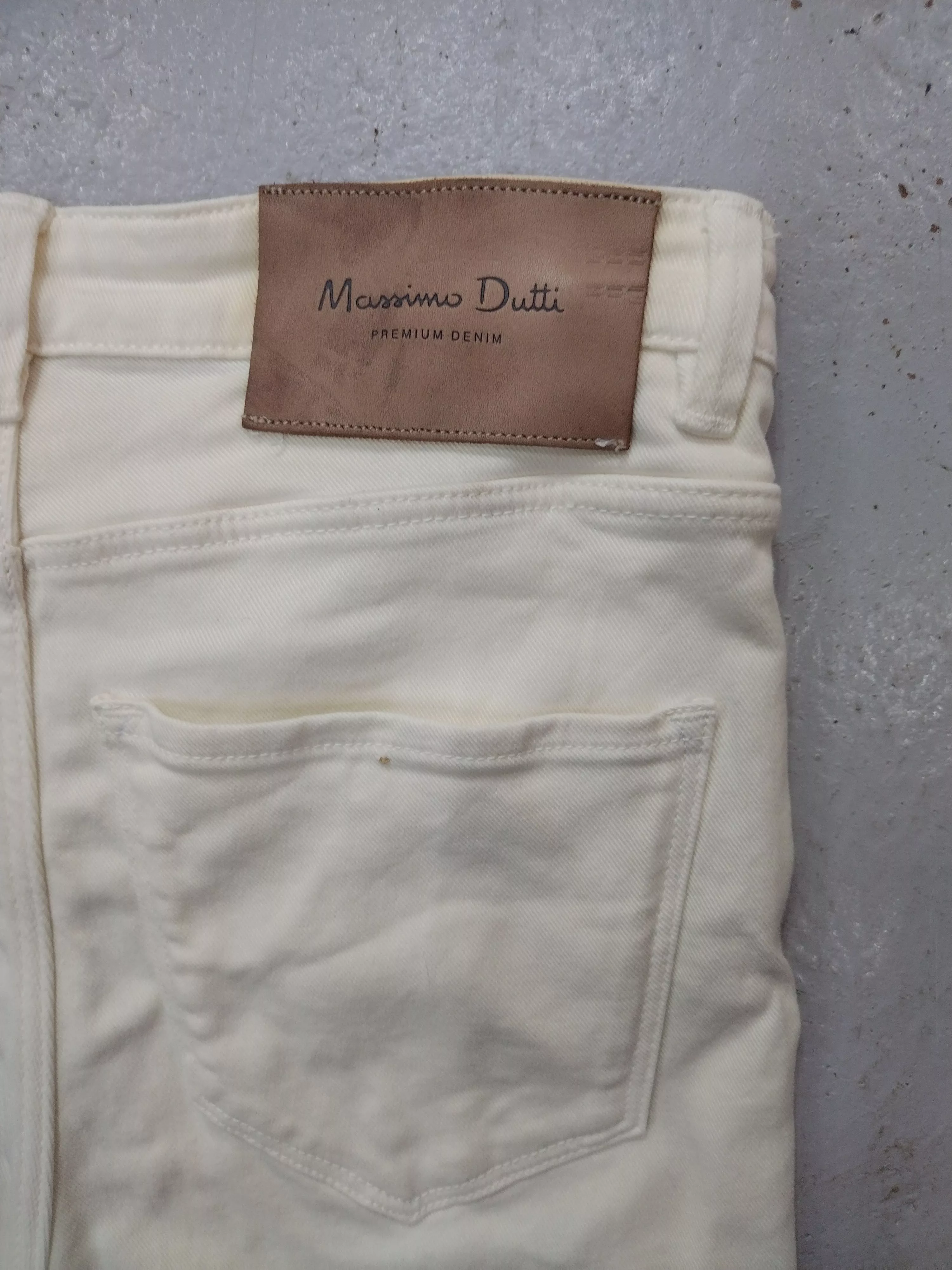 Massimo Dutti Jeans Massimo Dutti × Mossimo Flared boot cut mossimo dutti stretchable jeans denim White Streetwear