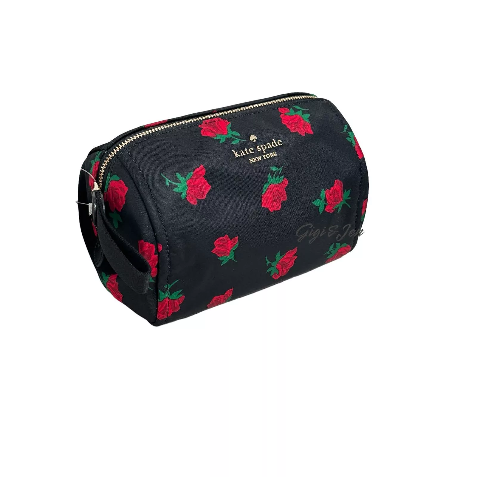 Kate Spade Other Kate Spade Chelsea Rose Toss Printed Medium Cosmetic Case Black
