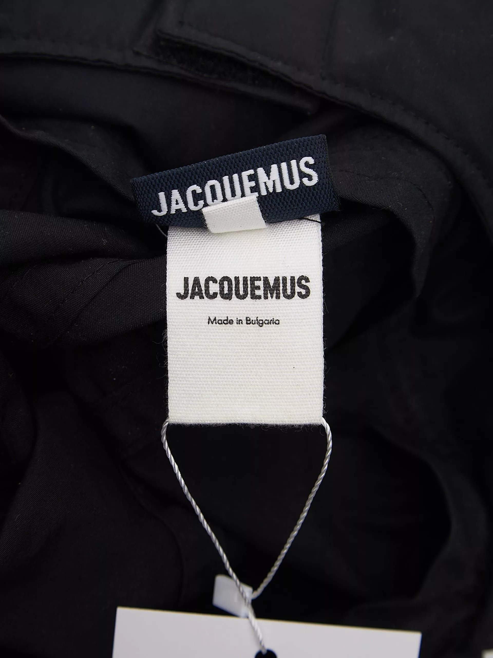 Jacquemus Hats Jacquemus Black 6 Panel Earflap Cotton and Polyamide Cap