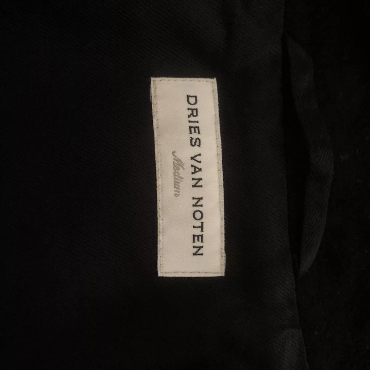 Dries Van Noten Coats Dries Van Noten Wool Long Coat Black