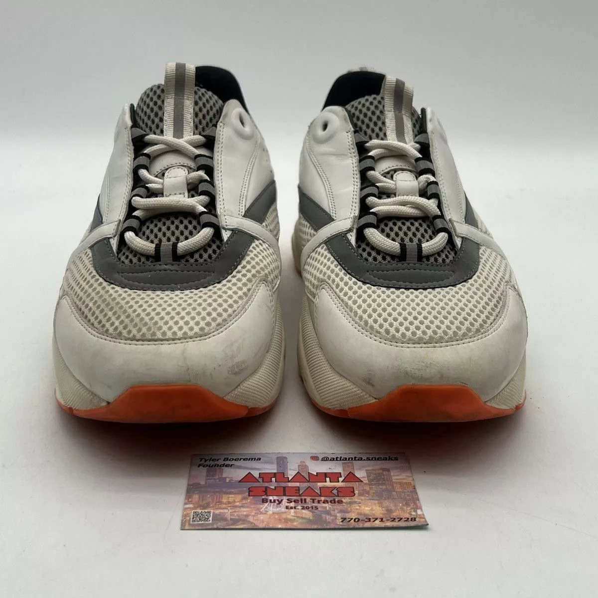 Dior Low Top Sneakers Dior b22 white orange