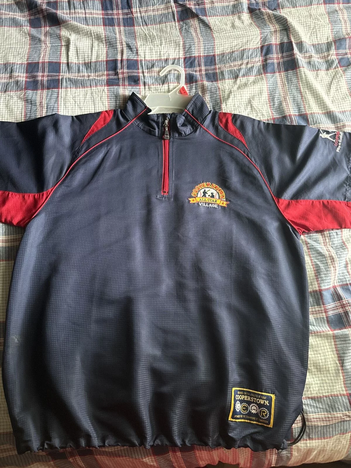 Vintage Jerseys Vintage zip up shirt Blue