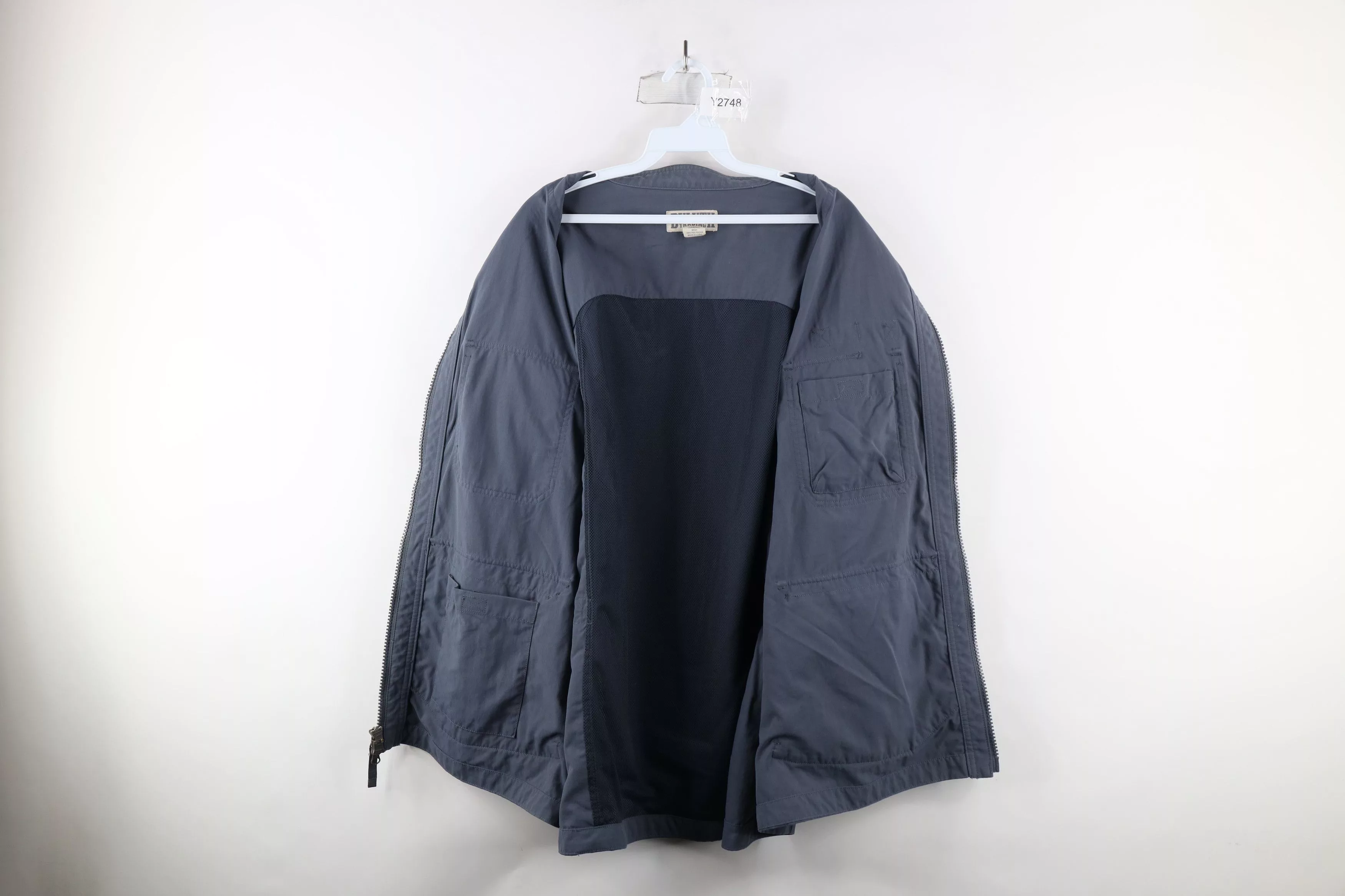 Duluth Trading Company Light Jackets Duluth Trading Company × Vintage Duluth Trading Co On the Fly Full Zip Vest Jacket Steel Blue