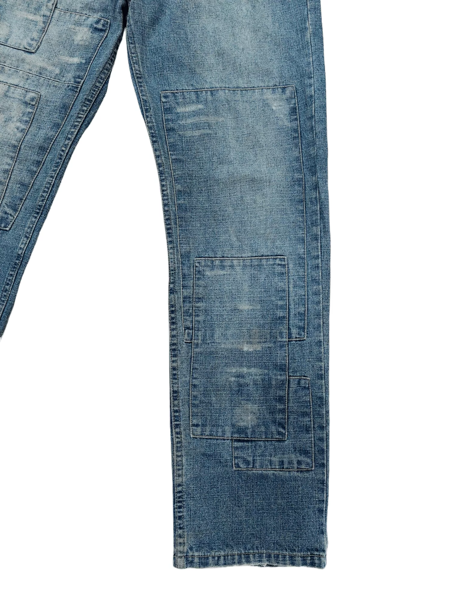 Designer Denim Designer × If Six Was Nine Nylaus 0125 Patchwork Denim Blue