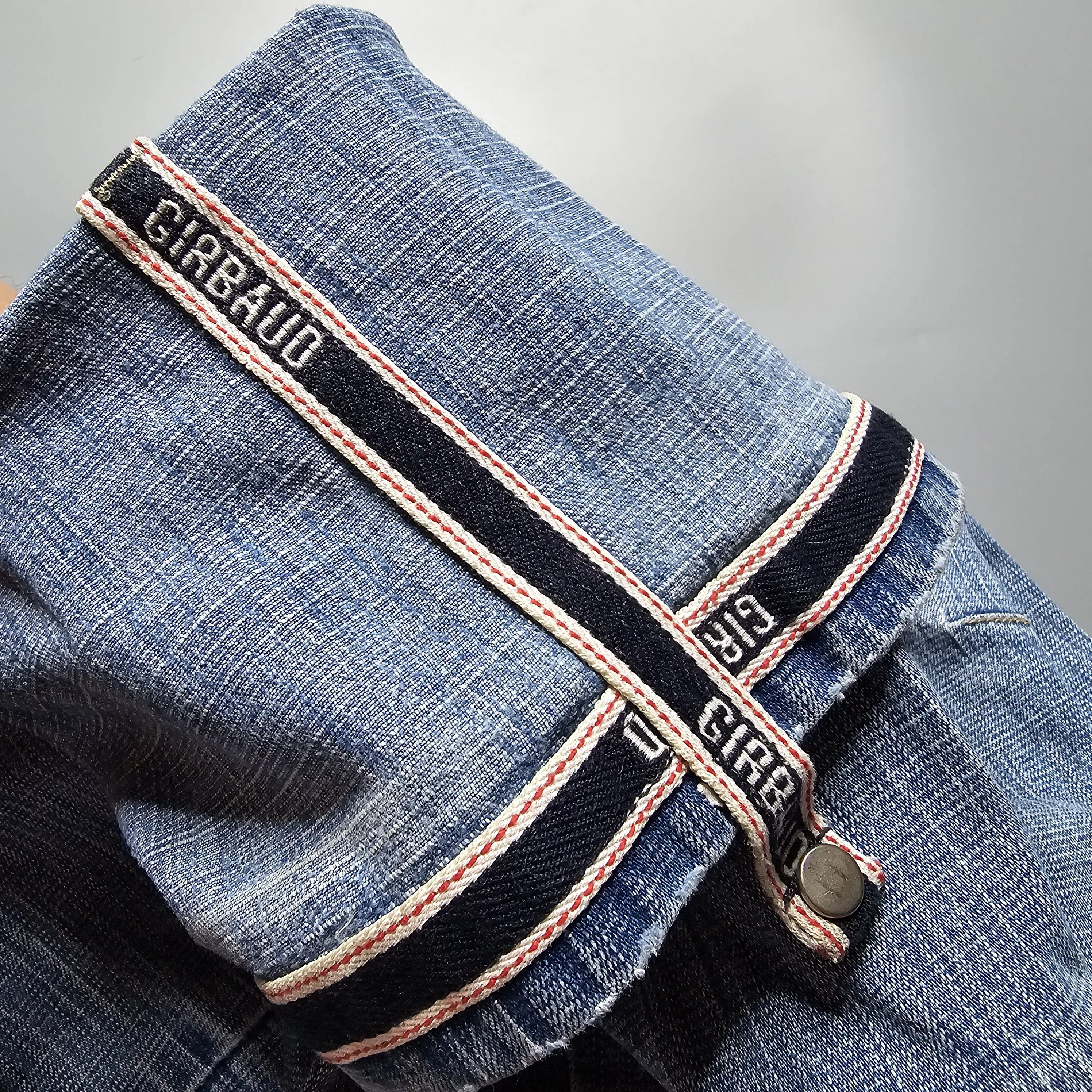 Marithe + Francois Girbaud Denim Marithe + Francois Girbaud MF+G - Y2K Bootcut Adjustable Length Jeans Blue