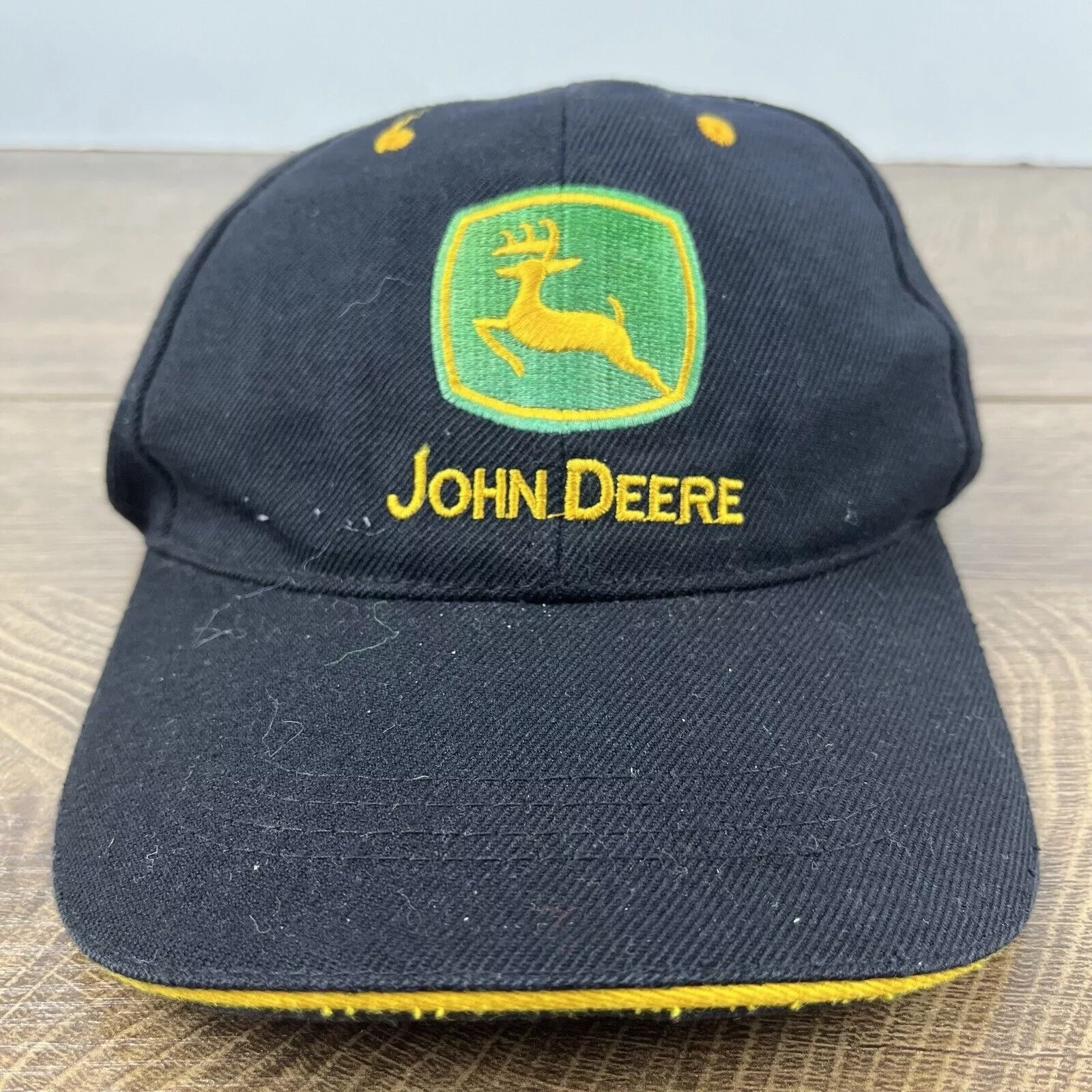 John Deere Hats John Deere Black Hat JD John Deere Black Cap Hat Adjustable