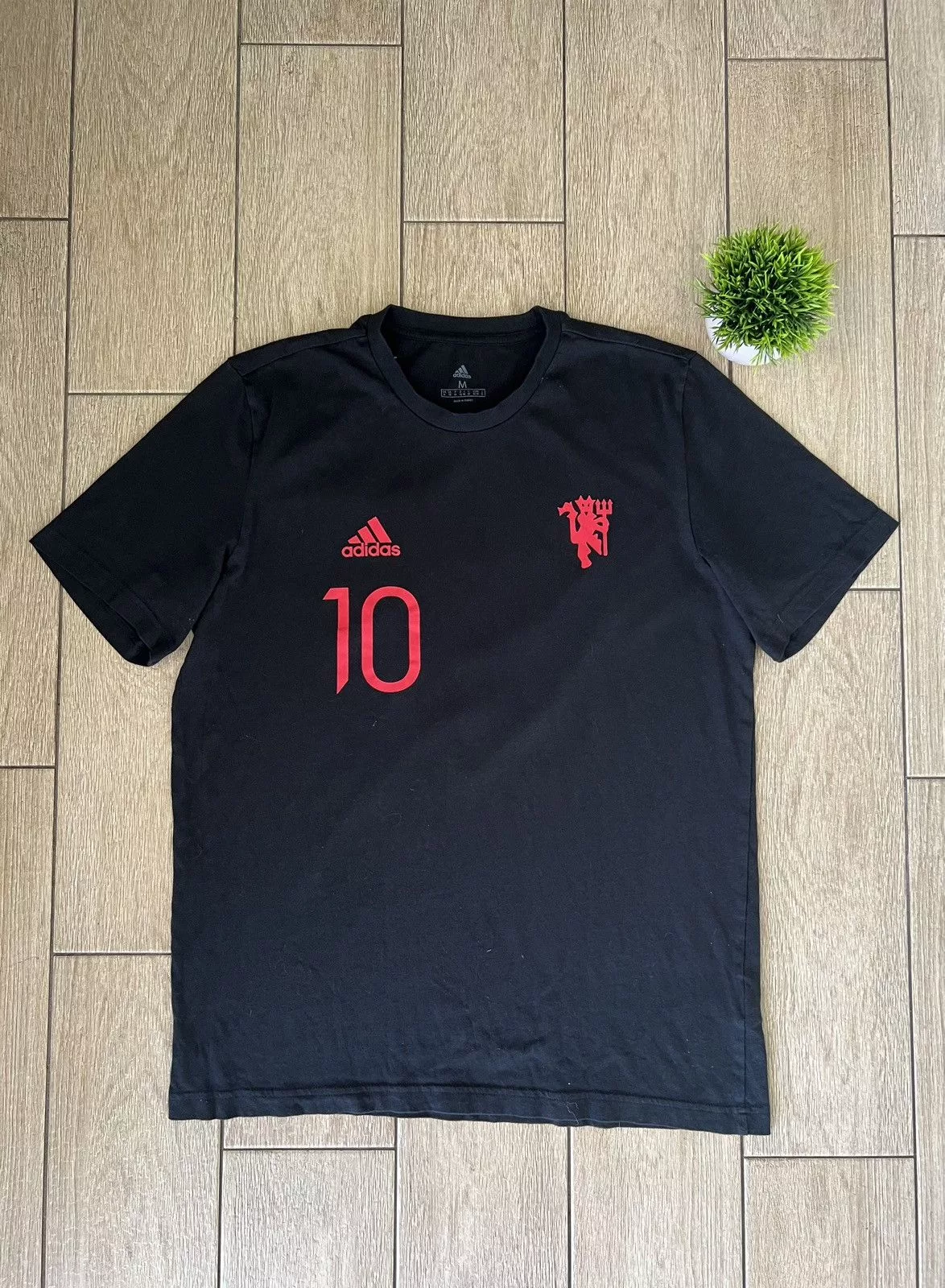 Adidas Shirts Button Ups Adidas Manchester United Rashford #10 Black Sportswear