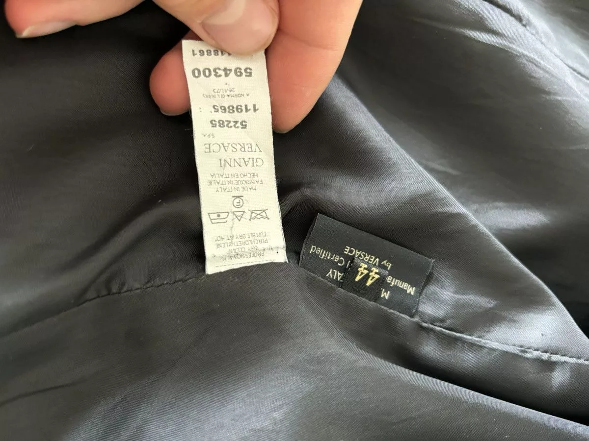 Versace Leather Jackets Versace Leather Coat in IT44 Black