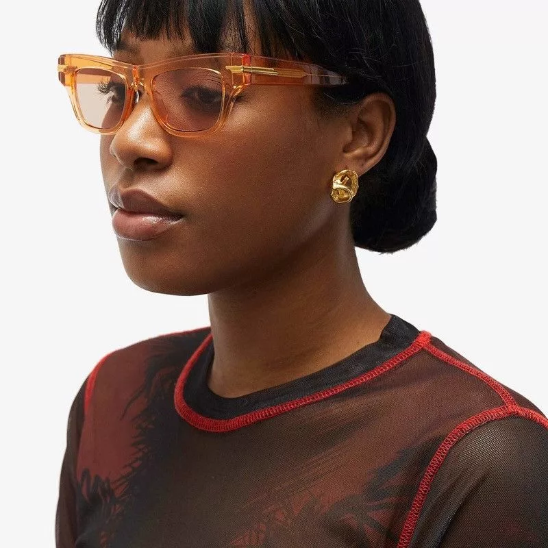 Bottega Veneta Sunglasses NEW BOTTEGA VENETA BV1122S 007 ORANGE WOMEN SUNGLASSES