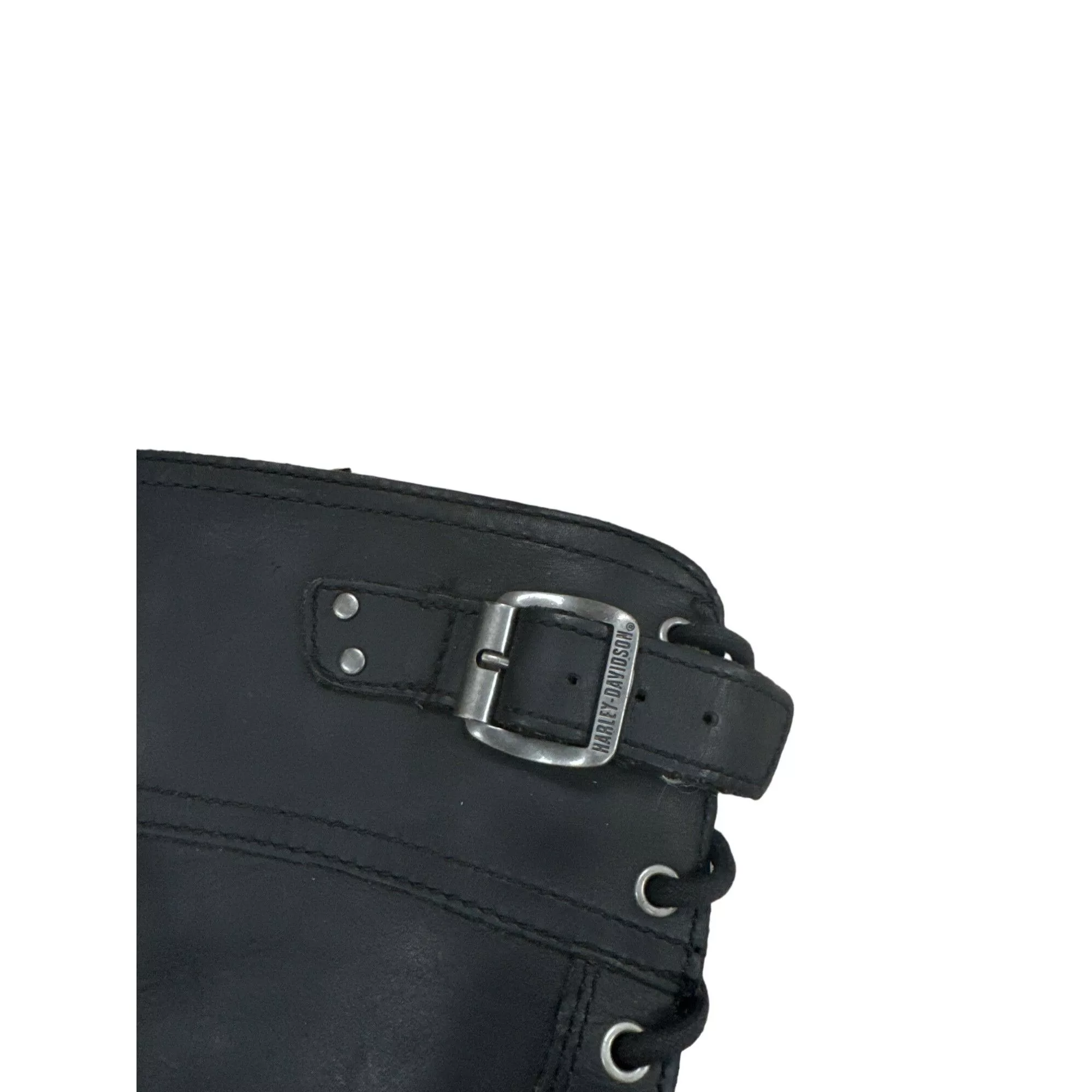 Harley Davidson Boots Harley Davidson men’s black leather shoes biker boots size 9