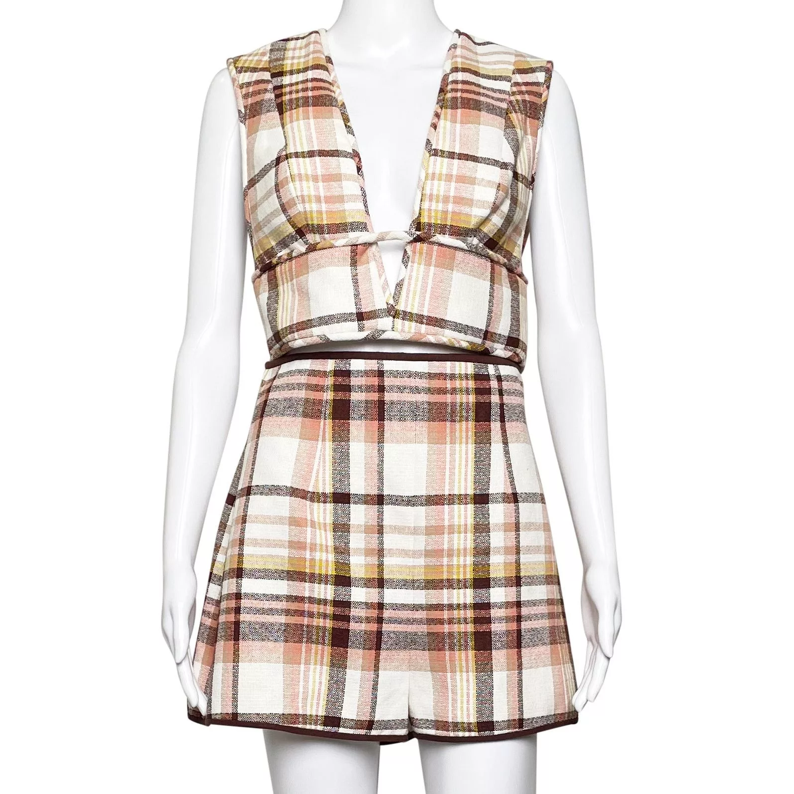 Zimmermann Bodysuits Zimmermann 2 Piece Matchmaker Check Bow Multi