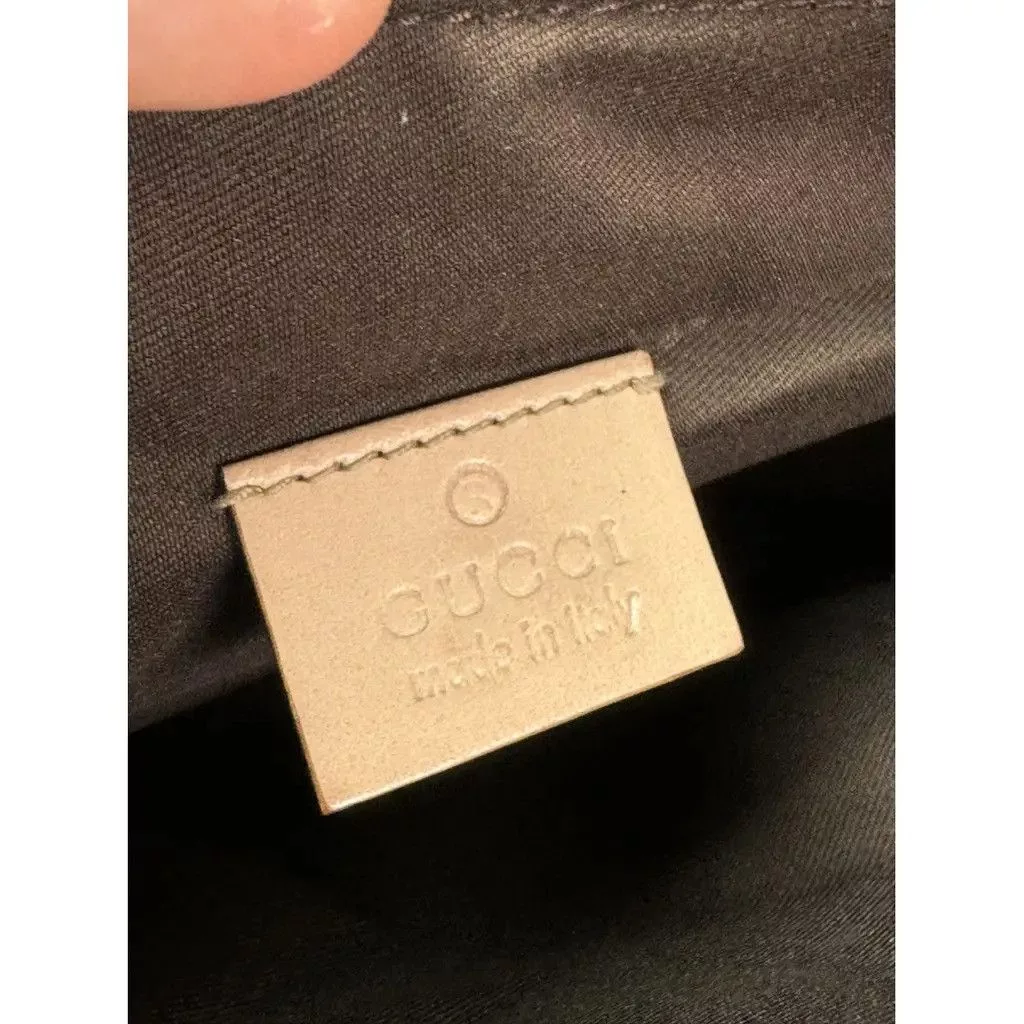 Gucci Shoulder Bags Gucci GG Pochette Monogram Bag Beige
