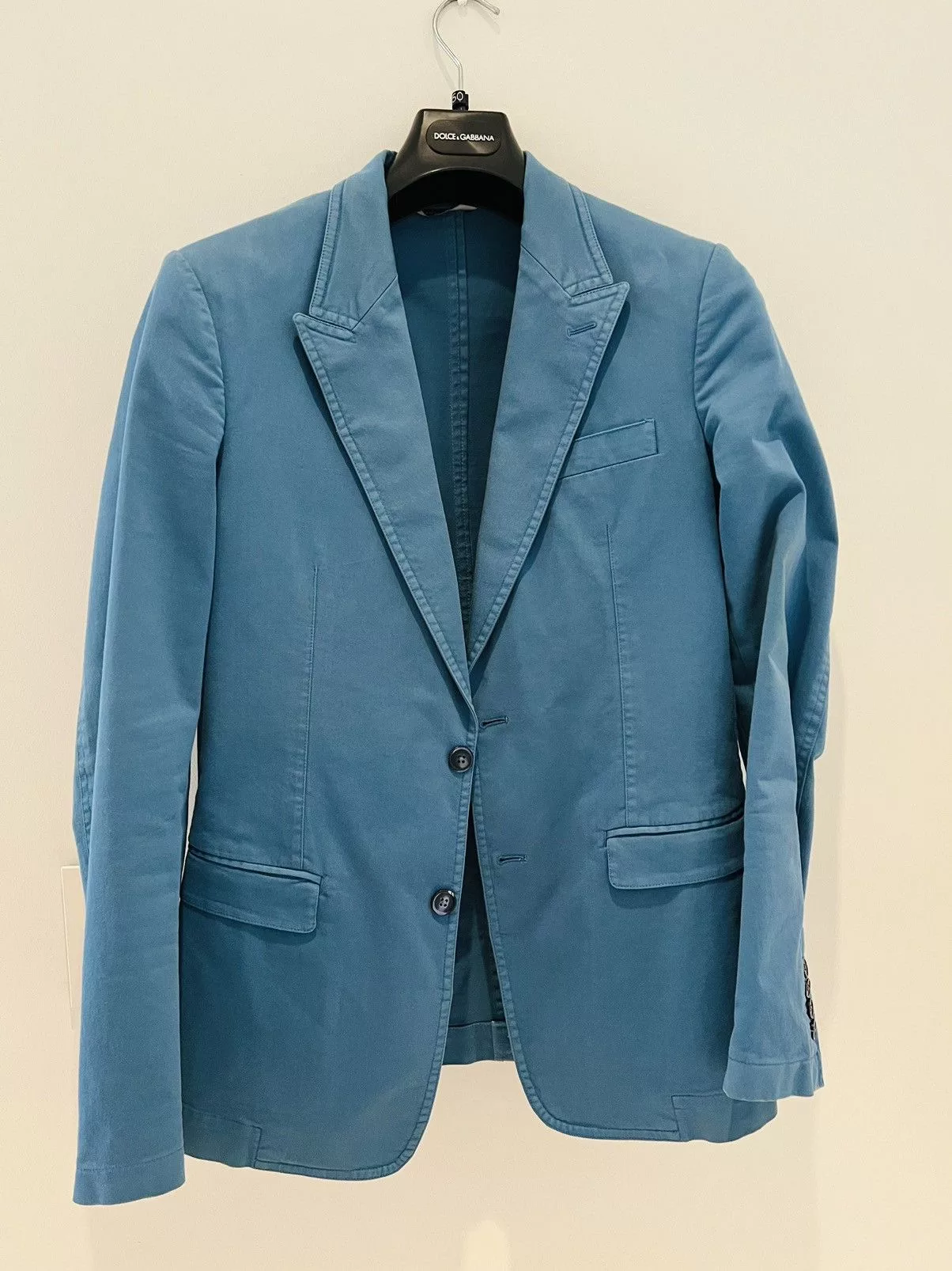 Dolce & Gabbana Light Jackets Dolce & Gabbana cotton jacket Blue