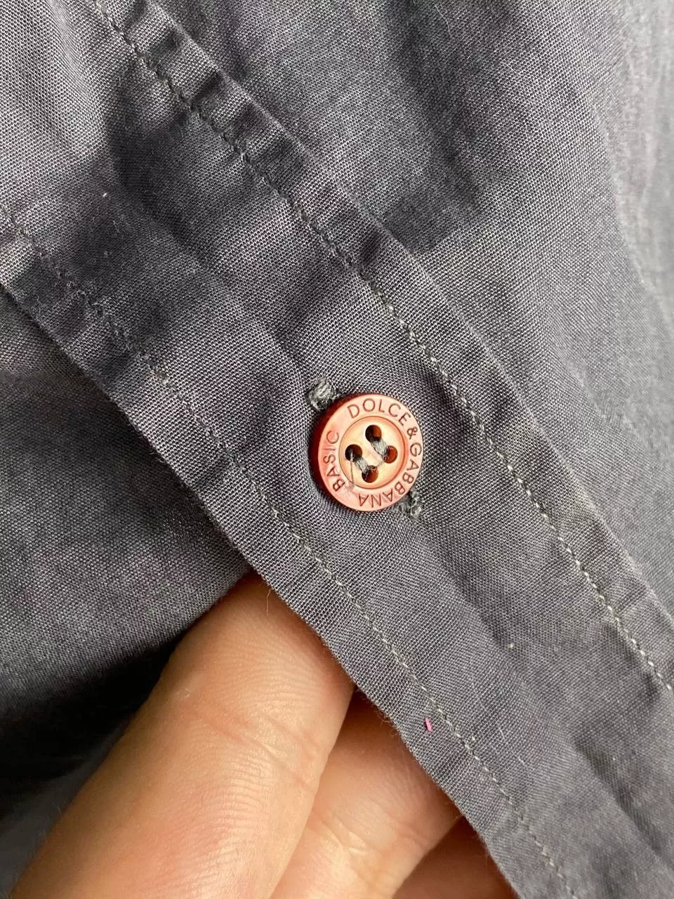 Dolce & Gabbana Shirts Button Ups Dolce & Gabbana Dolce Gabbana Basic Grey Button Ups Shirt Gray Luxury