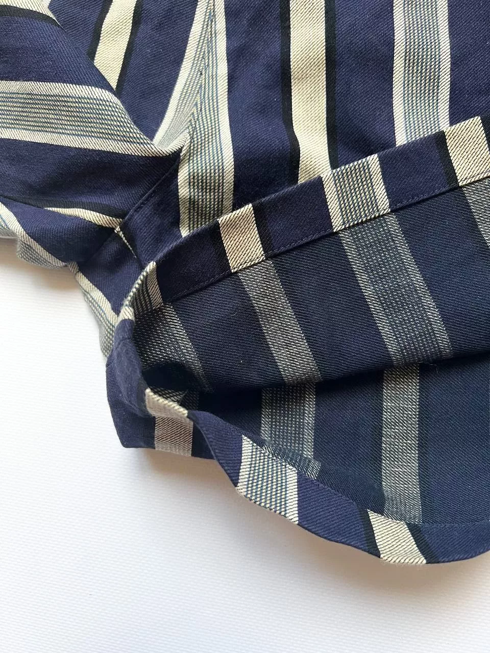 Acne Studios Shorts Acne Studios × Japanese Brand Acne Studios Pell den denim striped shorts Multi Streetwear
