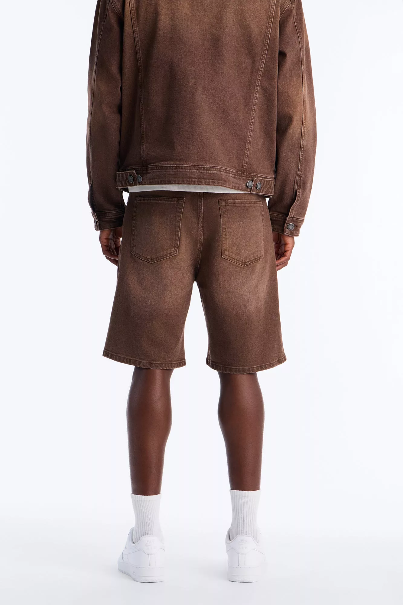 Essential Hue Relaxed Denim Short - Brown