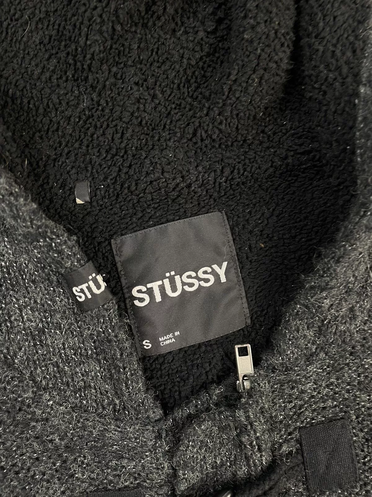 Stussy Sweaters Knitwear Stussy Knit Jacket Gray