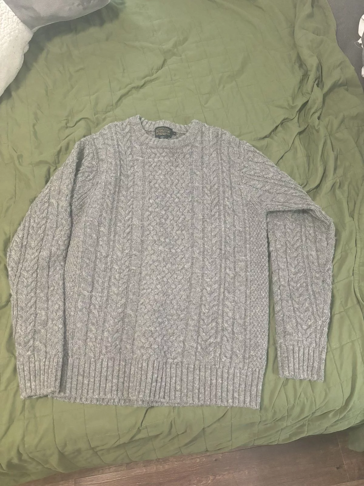 Pendleton Sweaters Knitwear Pendleton Grey Knit Sweater Gray