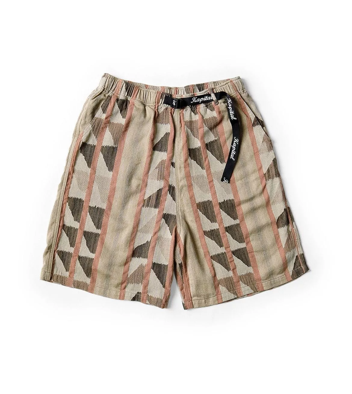 Kapital Shorts Kapital cotton pueblo stripe easy shorts size 3 Pink