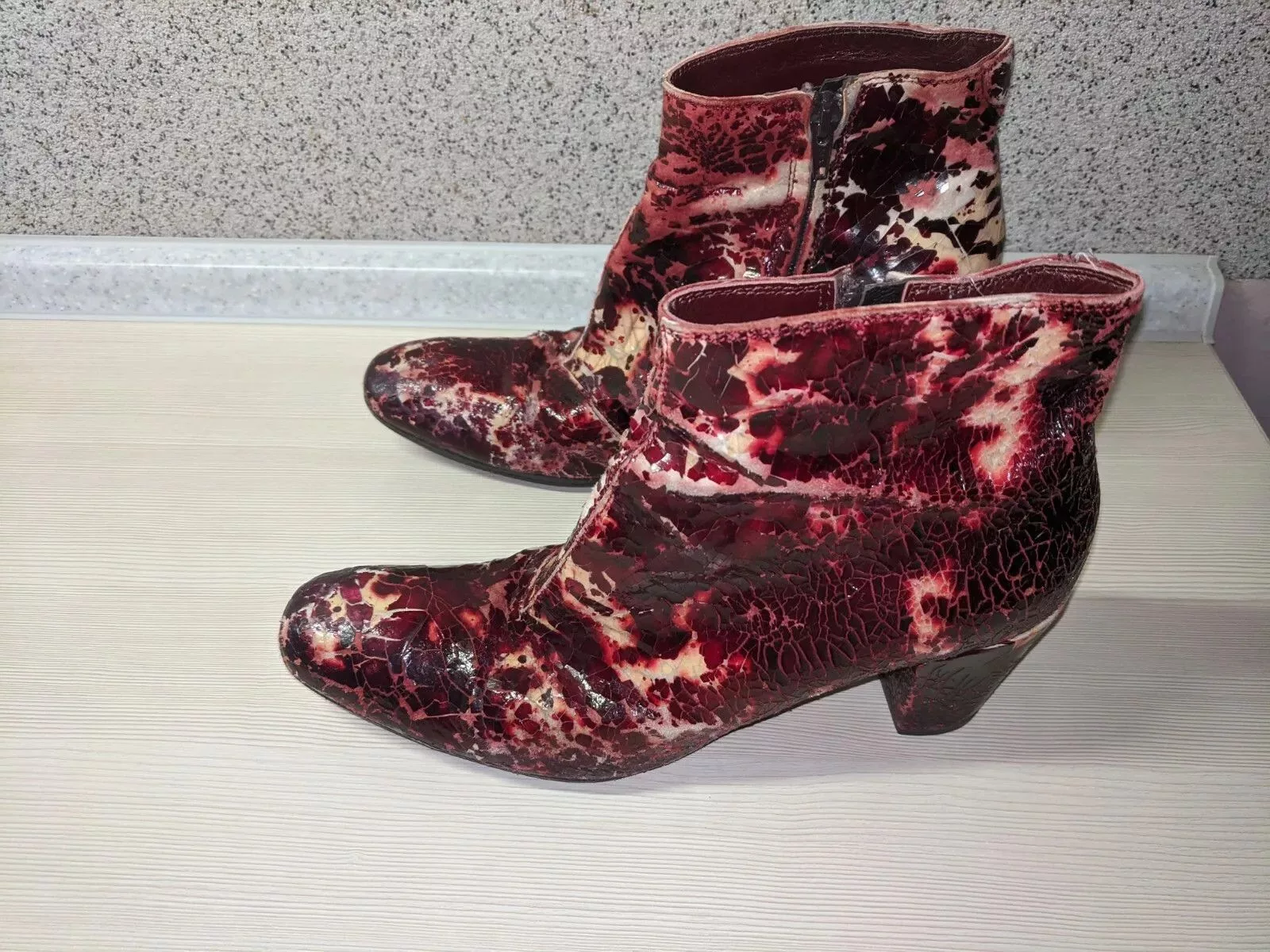 Gianni Barbato Heels Gianni Barbato Leather Boots - 37 Red