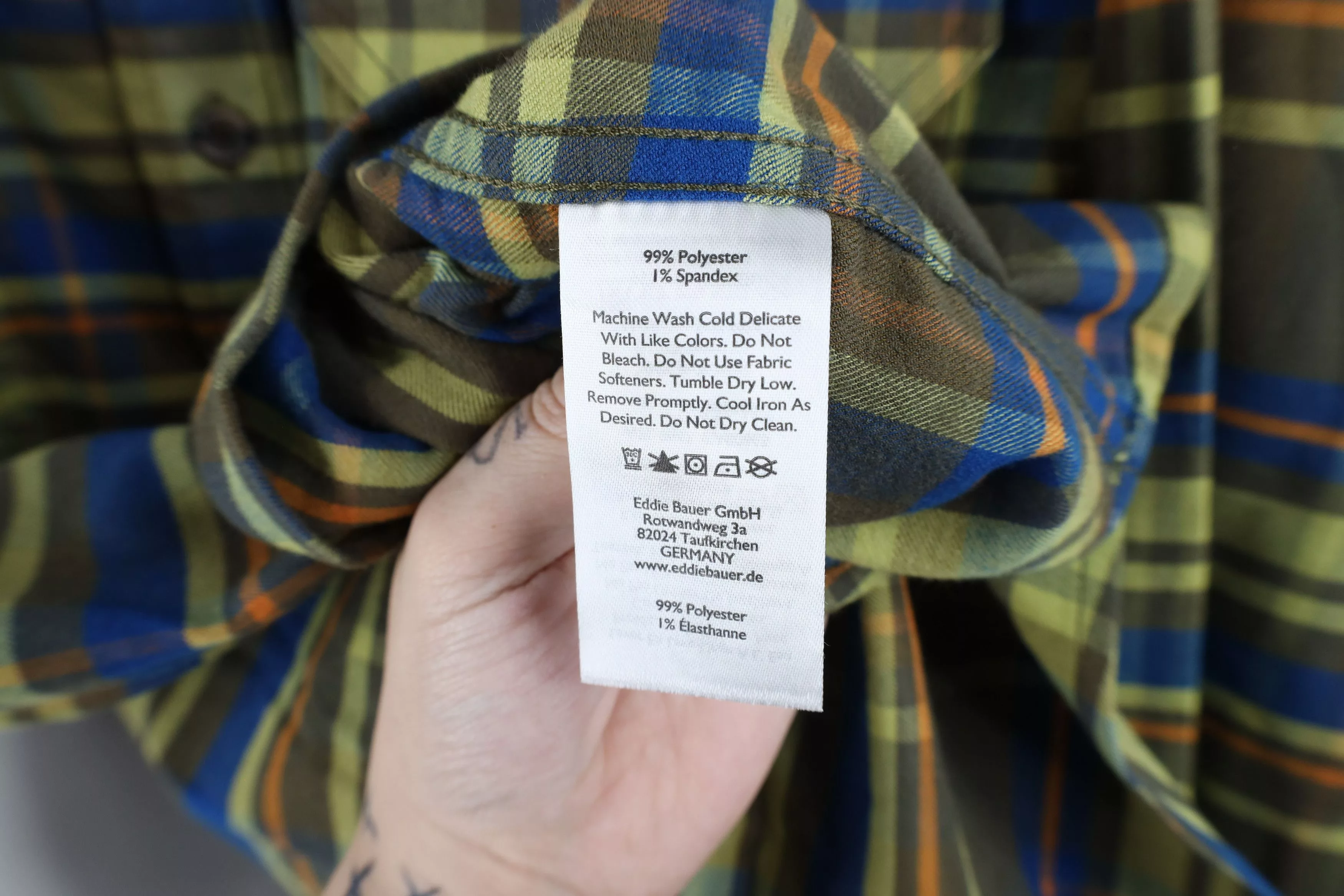 Eddie Bauer Shirts Button Ups Eddie Bauer × Vintage New Eddie Bauer Rainbow Plaid Collared Flannel Button Shirt Multi