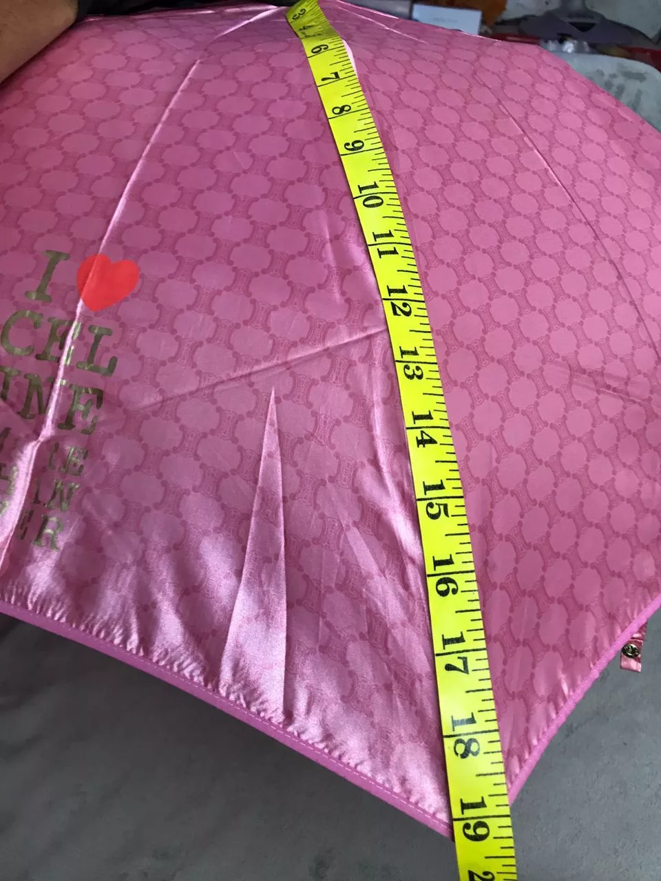 Celine Miscellaneous Celine × Designer Celine Single Person Umbrella Pink