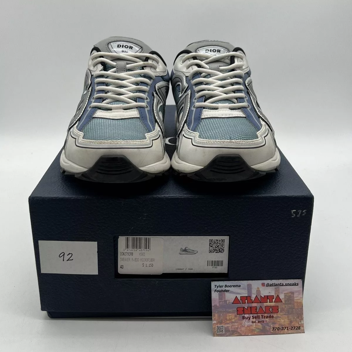 Dior Low Top Sneakers Dior B30 Reflective Sneaker ‘blue Grey White’