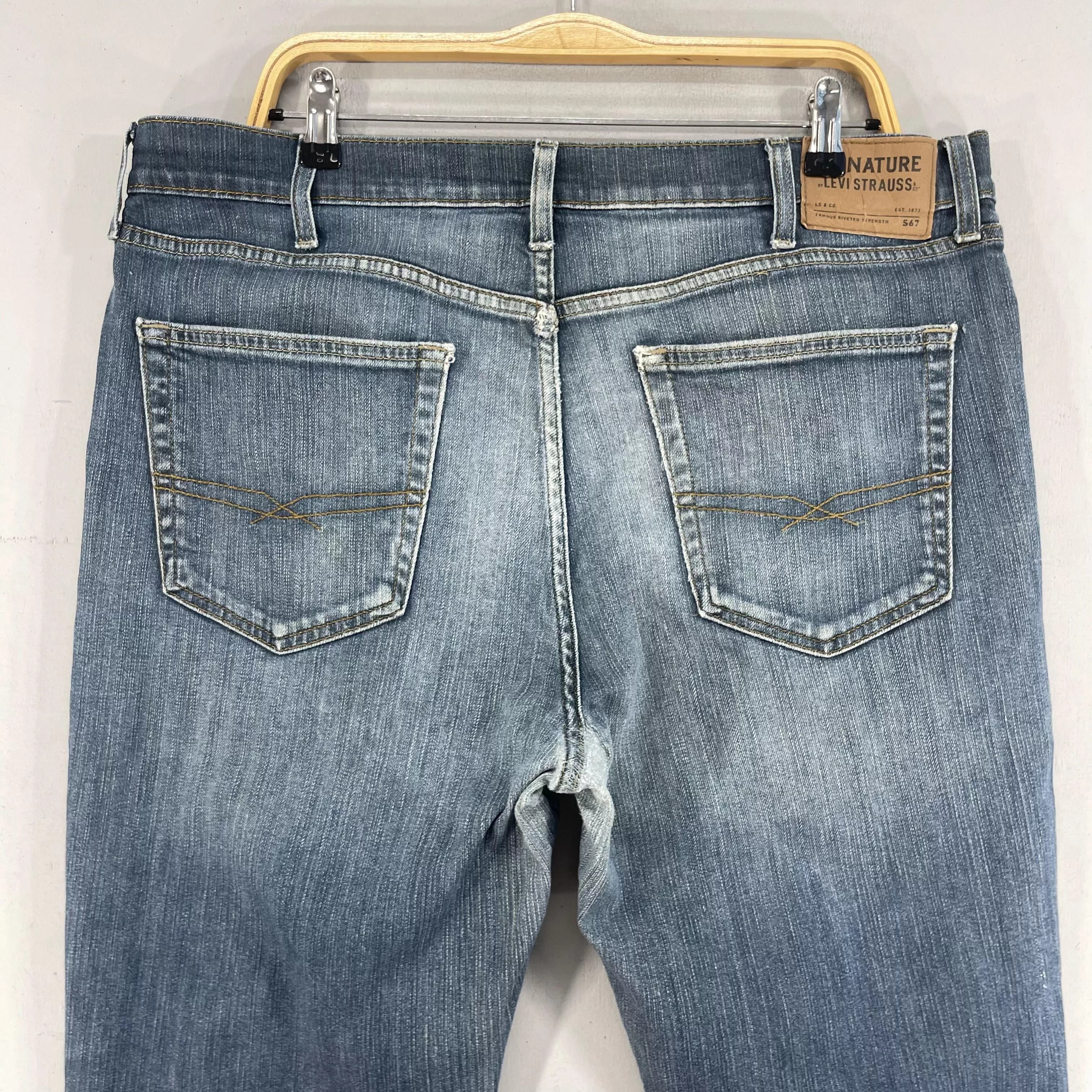 Levi's Denim Levi's Size 39 Vintage Levis Signature Distressed Reconstruct Jeans Blue Streetwear